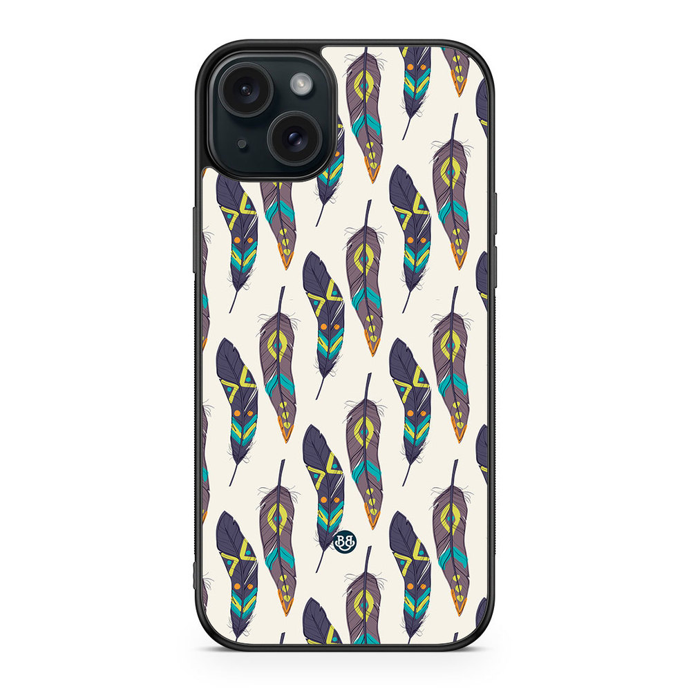 iPhone 15 Plus Case - Ethnic Feathers