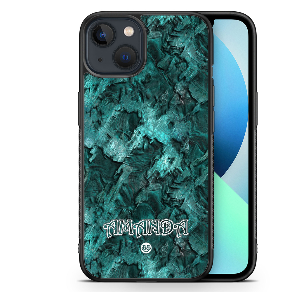 iPhone 13 Mini Custom Case - Green Name