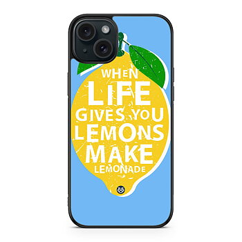 iPhone 15 Plus Skal - Citron & Citat