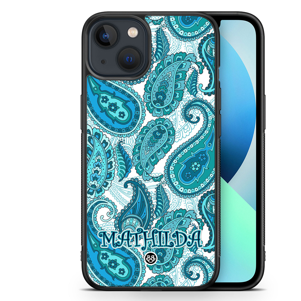iPhone 13 Mini Custom Case - Paisley Name