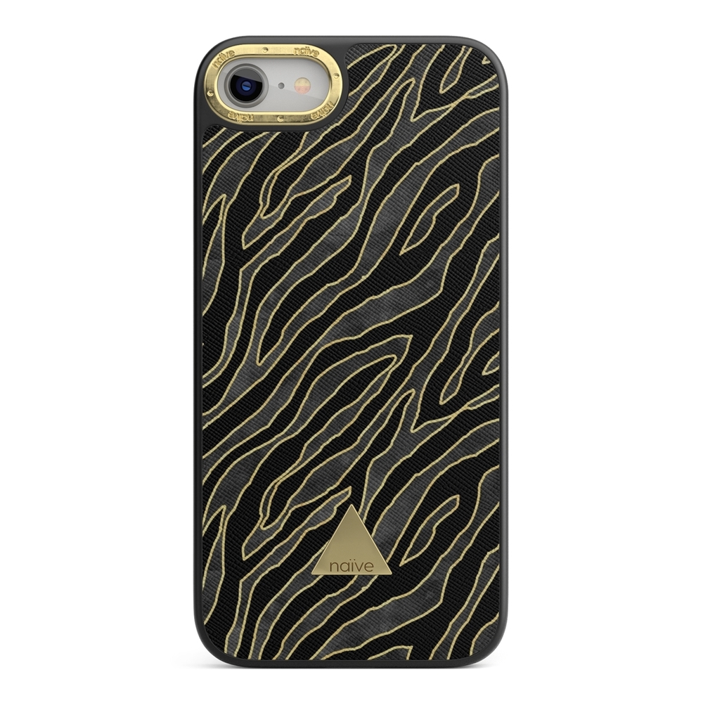 Naive iPhone 7 Skal - Golden Zebra