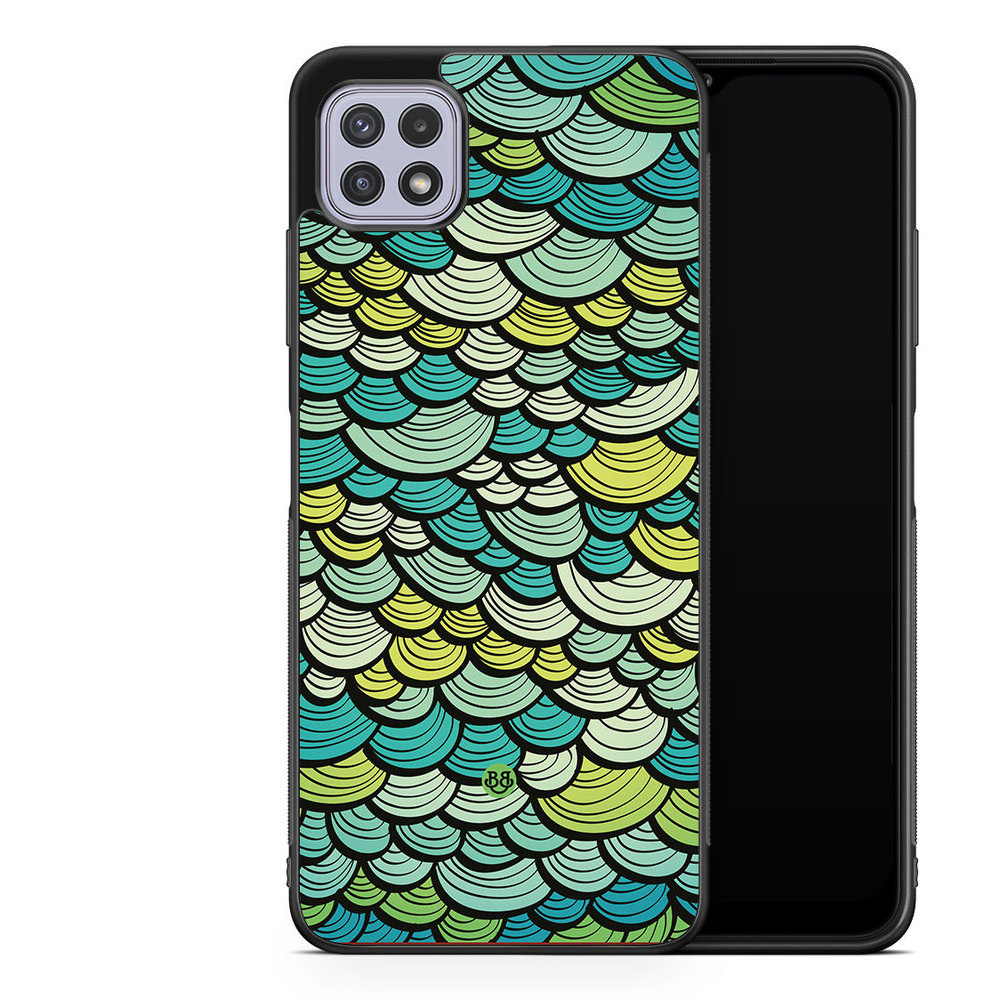 Samsung Galaxy A22 4G Case - Green Mermaid Scales