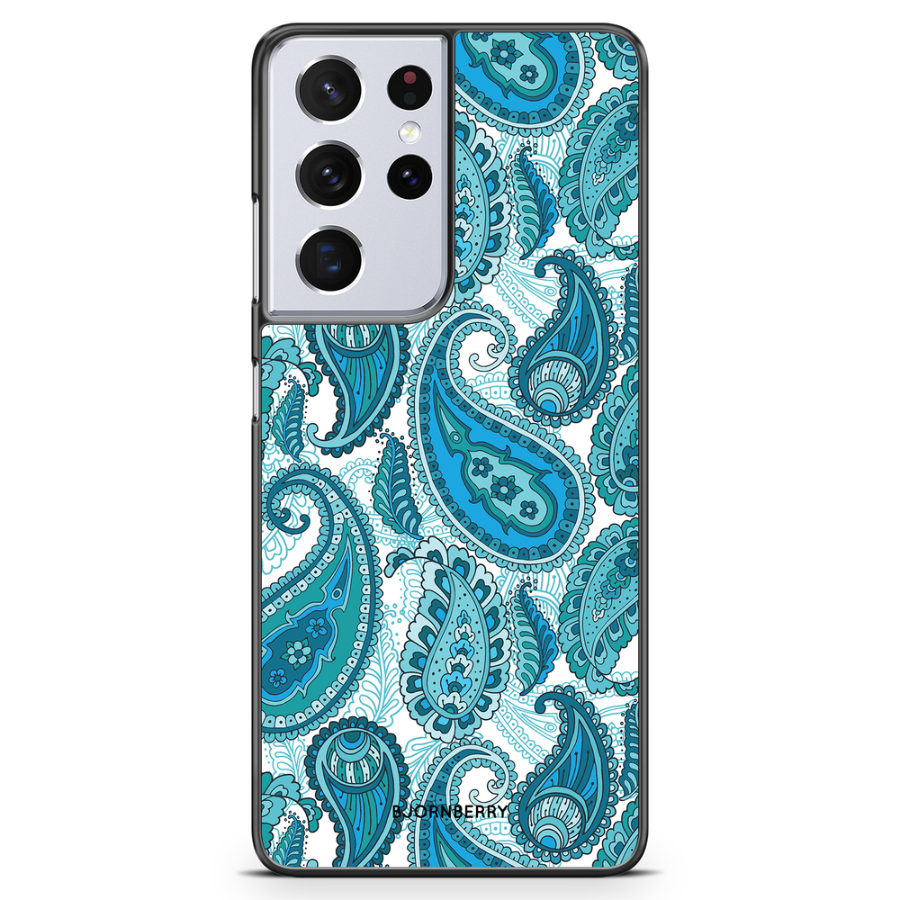 Samsung Galaxy S21 Ultra Case - Blue Paisley