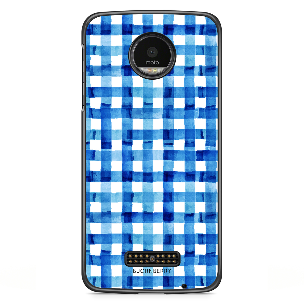 Moto Z2 Play Case - Blue Stripes