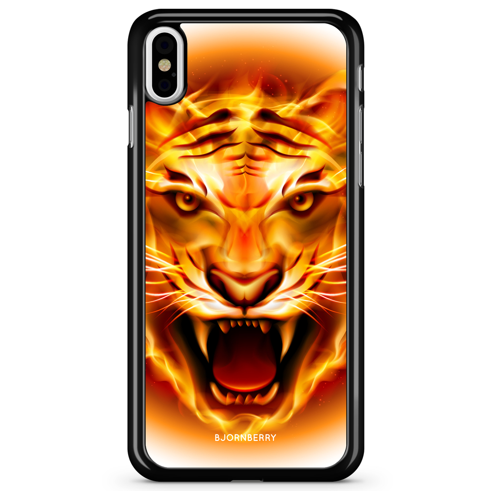 iPhone X / XS Case - Flames Tiger