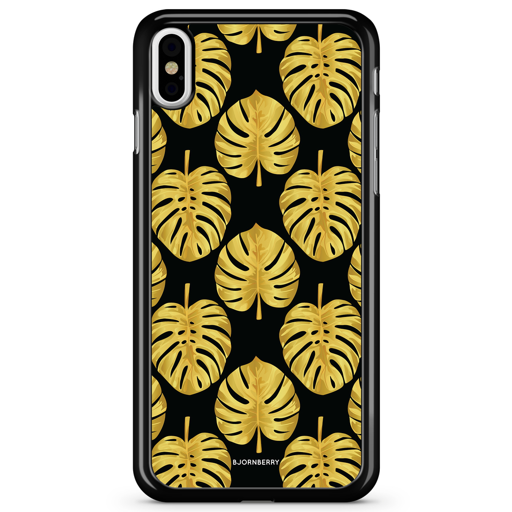 iPhone X / XS Case - Gold Monstera