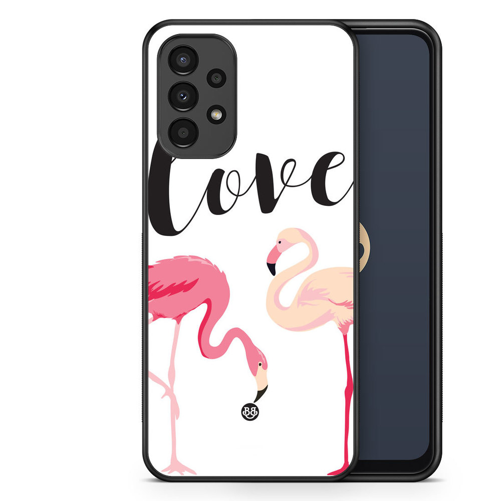 Samsung Galaxy A13 Case - Love Flamingo