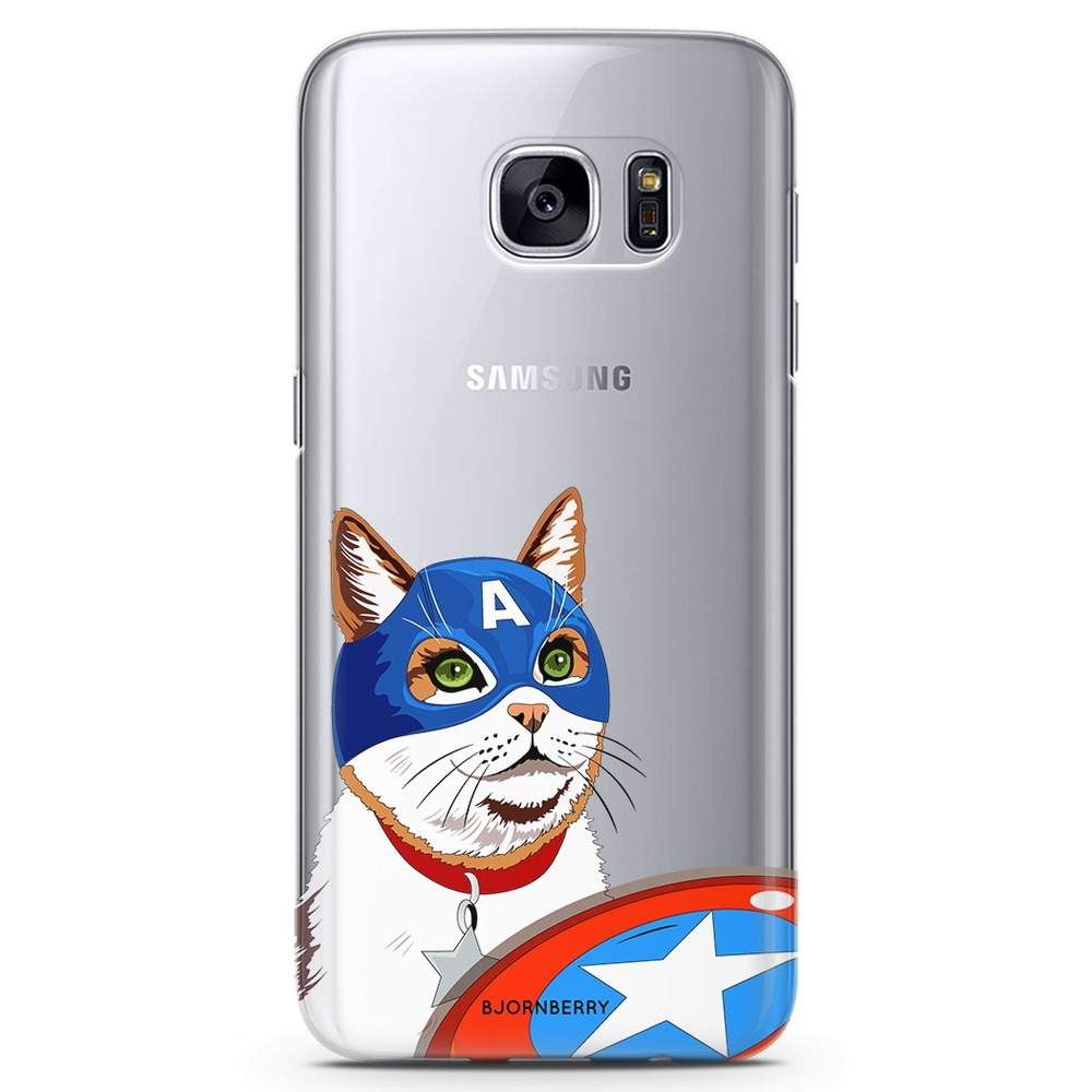 Samsung Galaxy S7 TPU Case - Captain Cat