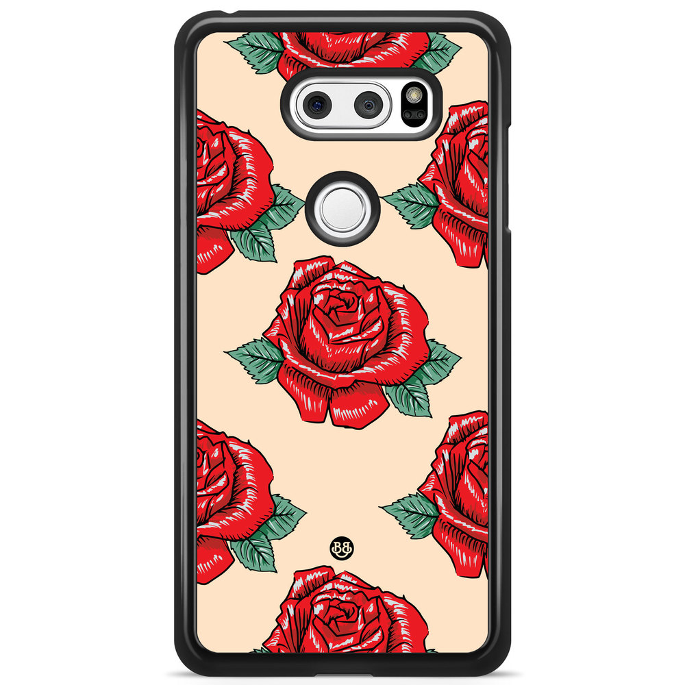 LG V30 Case - Rose Pattern