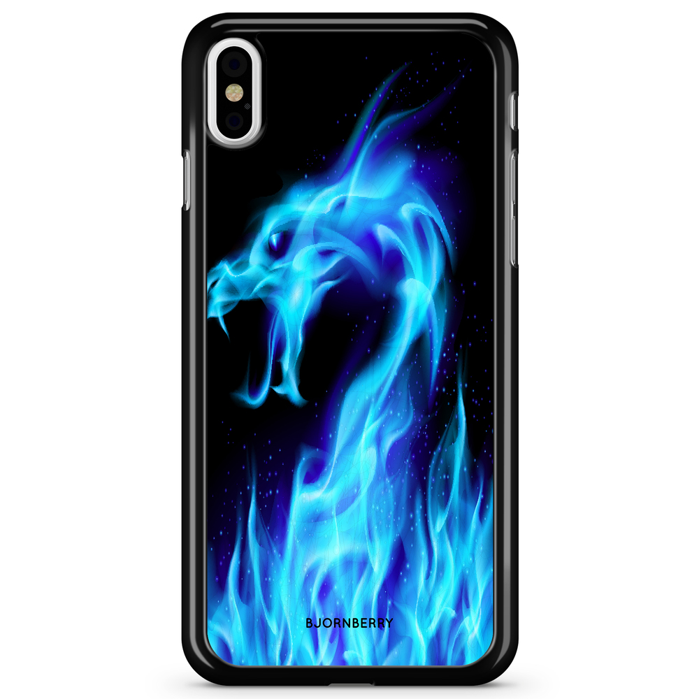 iPhone X / XS Case - Blue Flames Dragon