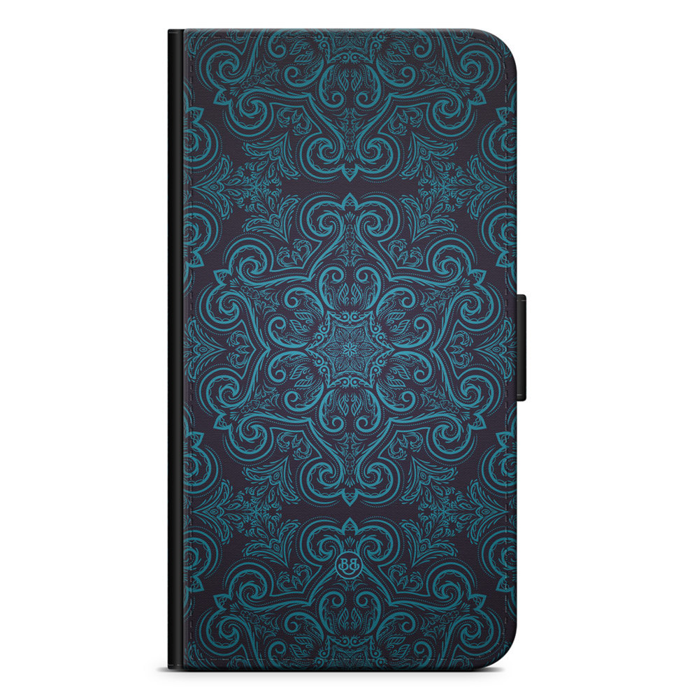 Nothing Phone (1) Wallet Case - Blue Retro Pattern