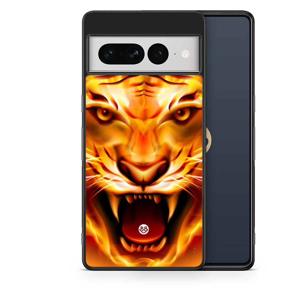 Google Pixel 7 Pro Case - Flames Tiger