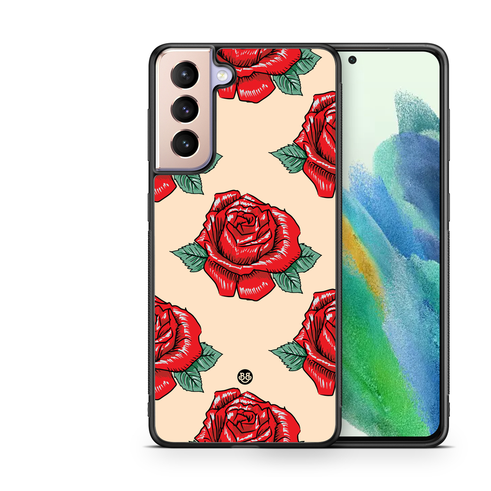 Samsung Galaxy S21 FE 5G Case - Rose Pattern