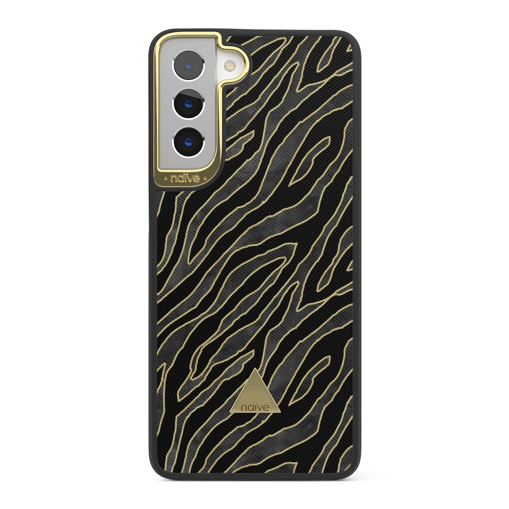 Naive Samsung Galaxy S21 Case - Golden Zebra