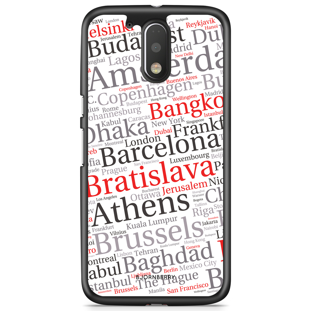 Moto G4/G4 Plus Skal - Stadsnamn