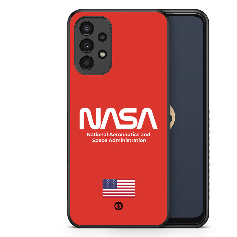 Samsung Galaxy A13 Case - NASA Worm Red
