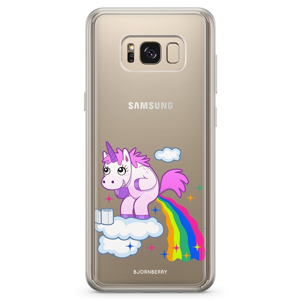 Samsung Galaxy S8 Plus Fashion Skal - Bajsande Enhörning