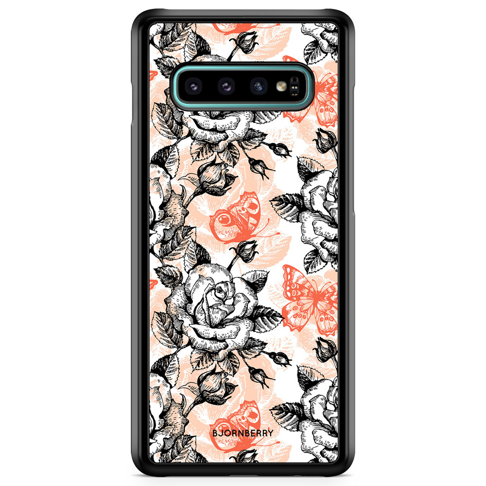 Samsung Galaxy S10 Plus Case - Roses & Butterflies