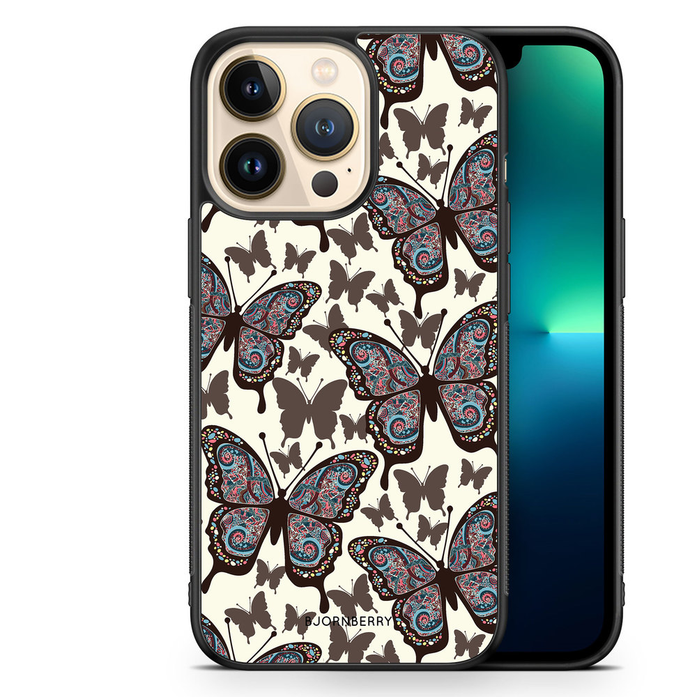 iPhone 13 Pro Case - Colorful Butterflies