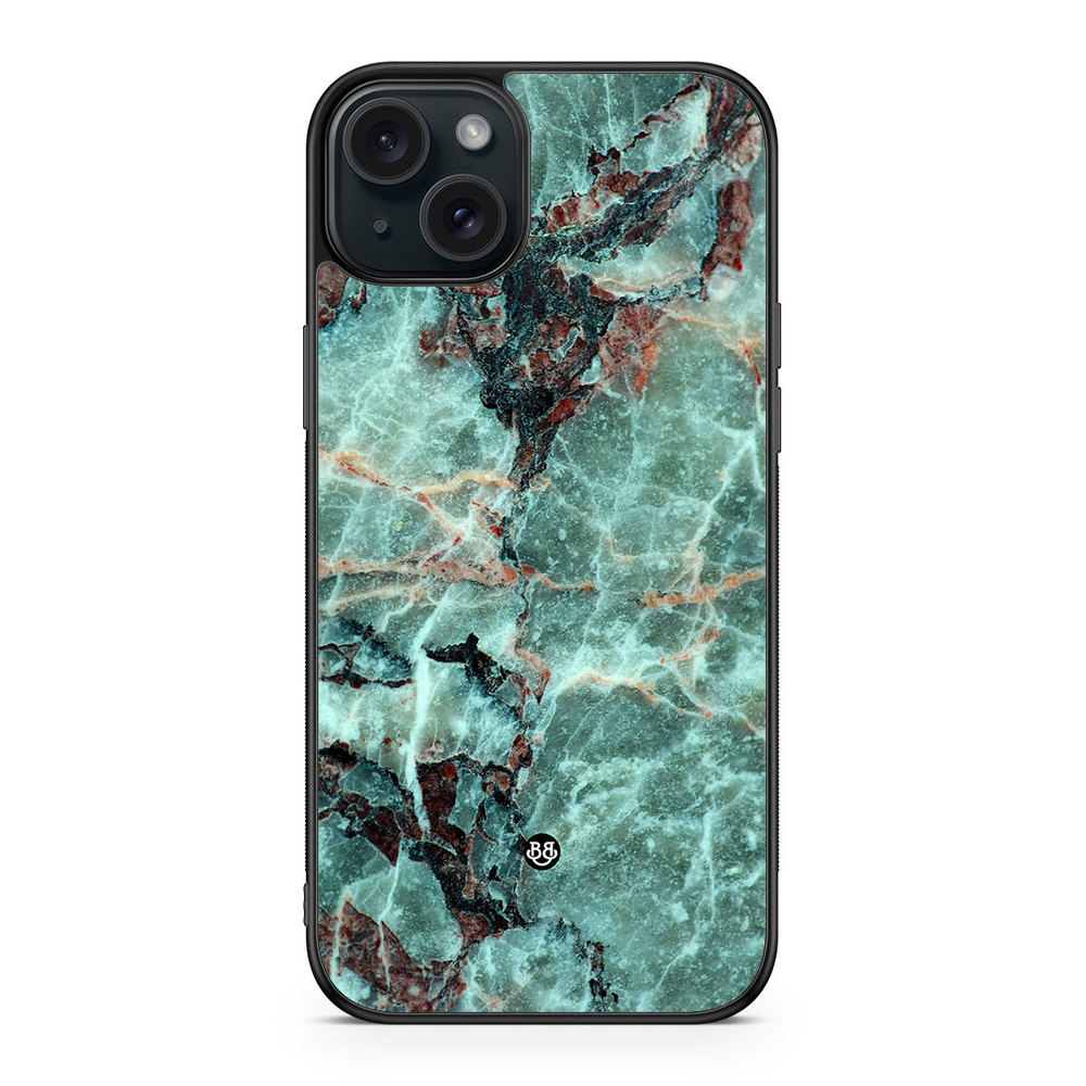 iPhone 15 Plus Case - Green Marble