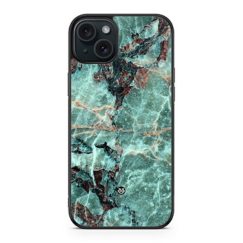 iPhone 15 Plus Skal - Grön Marmor