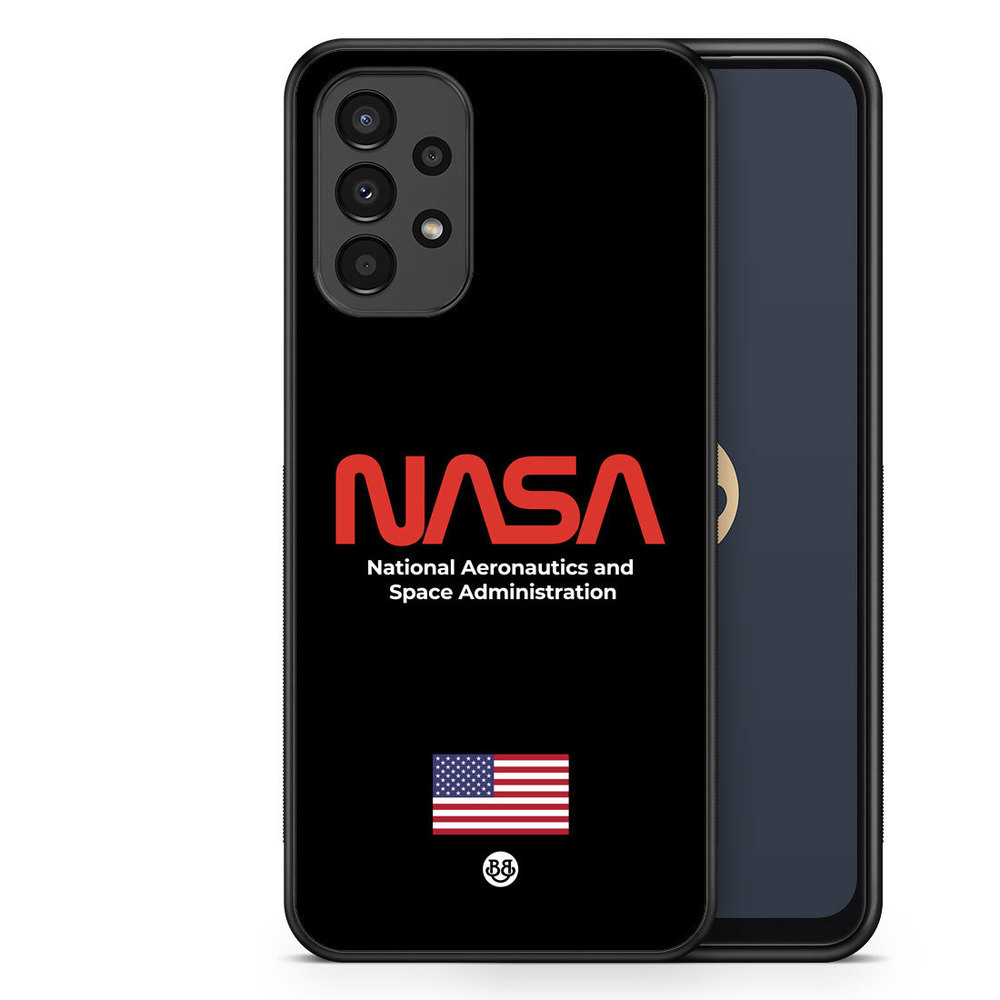 Samsung Galaxy A13 Case - NASA Worm Black