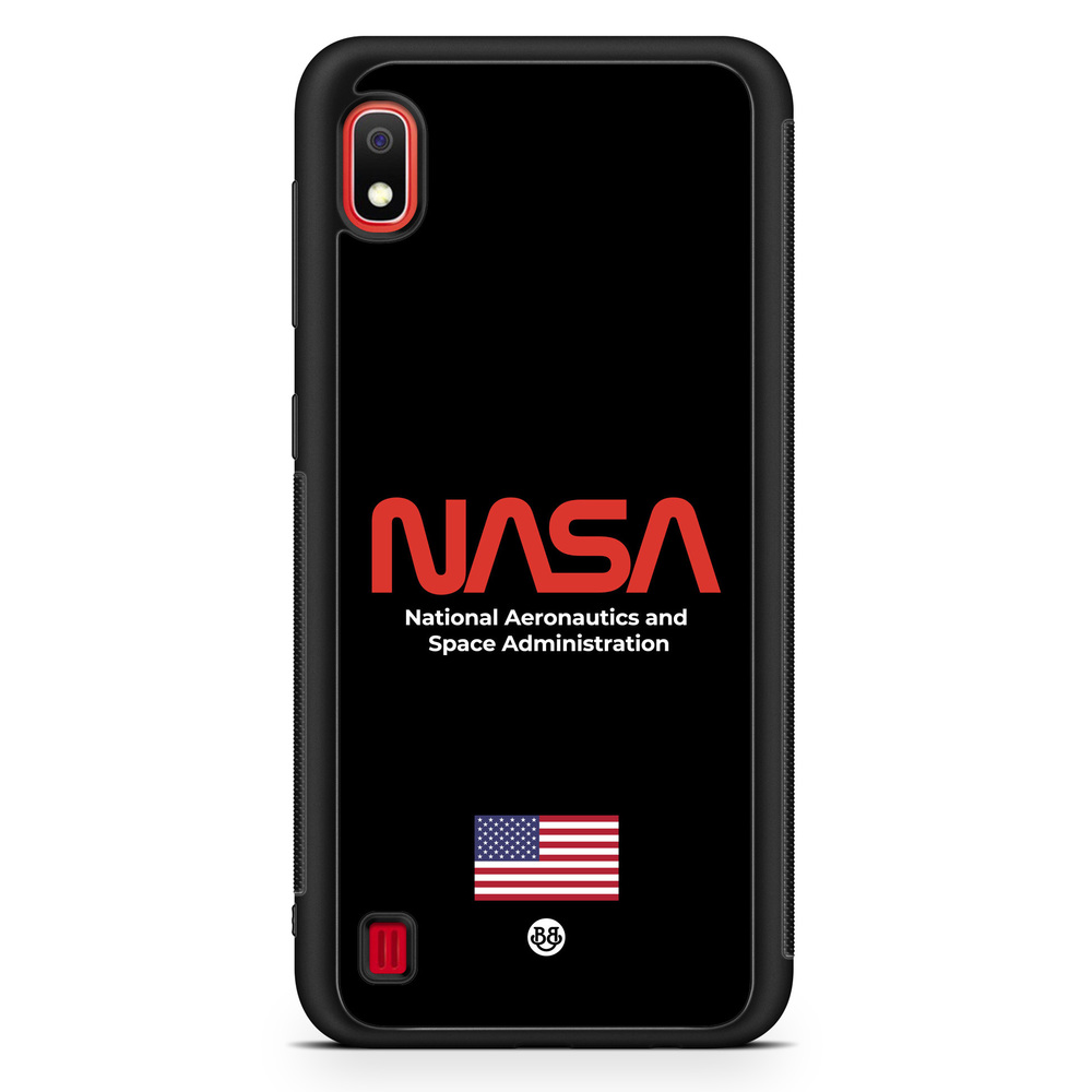 Samsung Galaxy A10 Case - NASA Worm Black