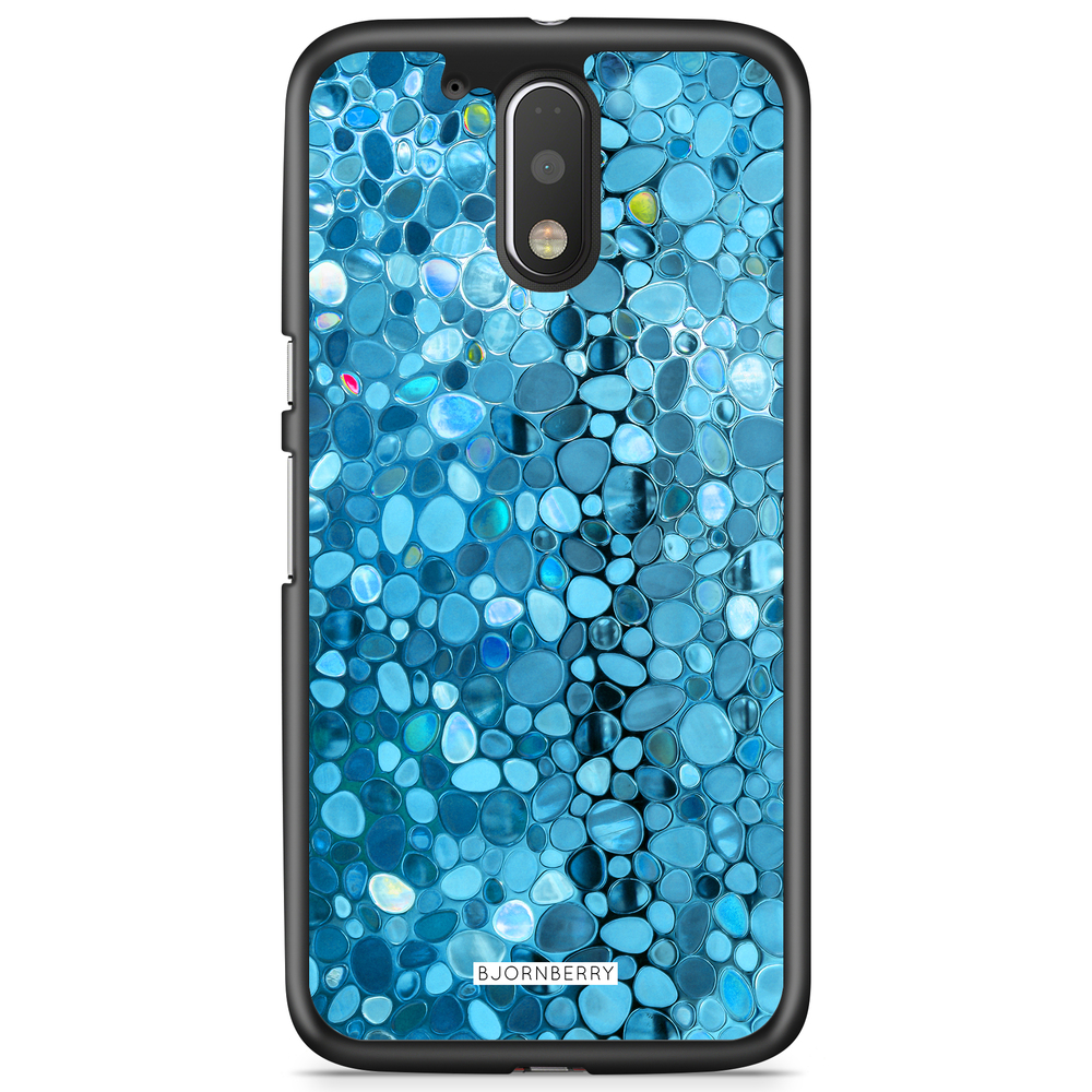 Moto G4/G4 Plus Case - Stained Glass Blue