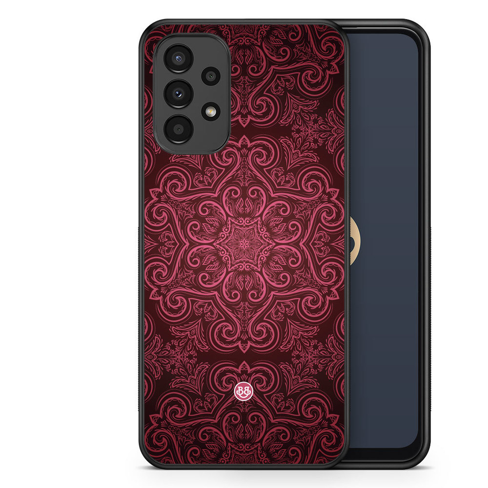 Samsung Galaxy A13 Case - Red Retro Pattern