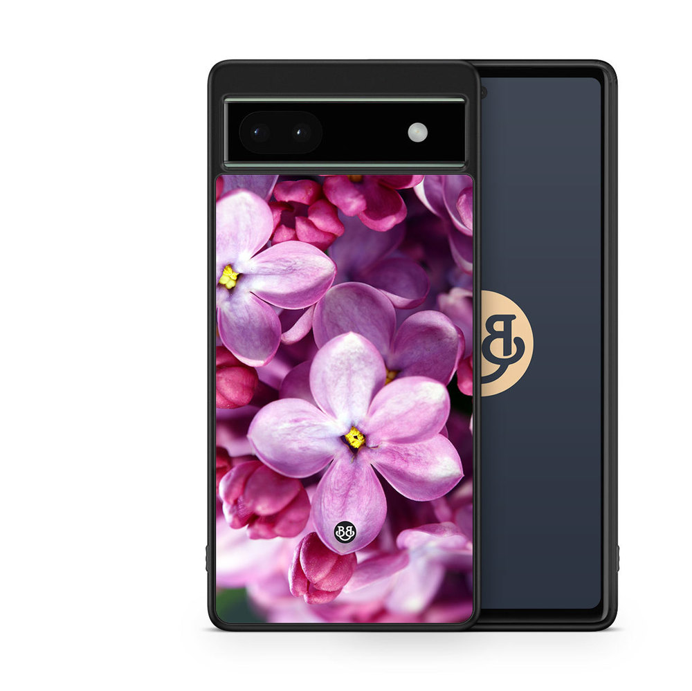 Google Pixel 6a Case - Purple Spring Flower