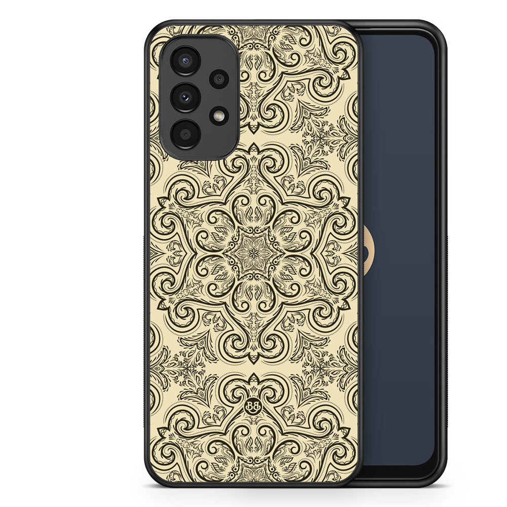 Samsung Galaxy A13 Case - Beige Retro Pattern