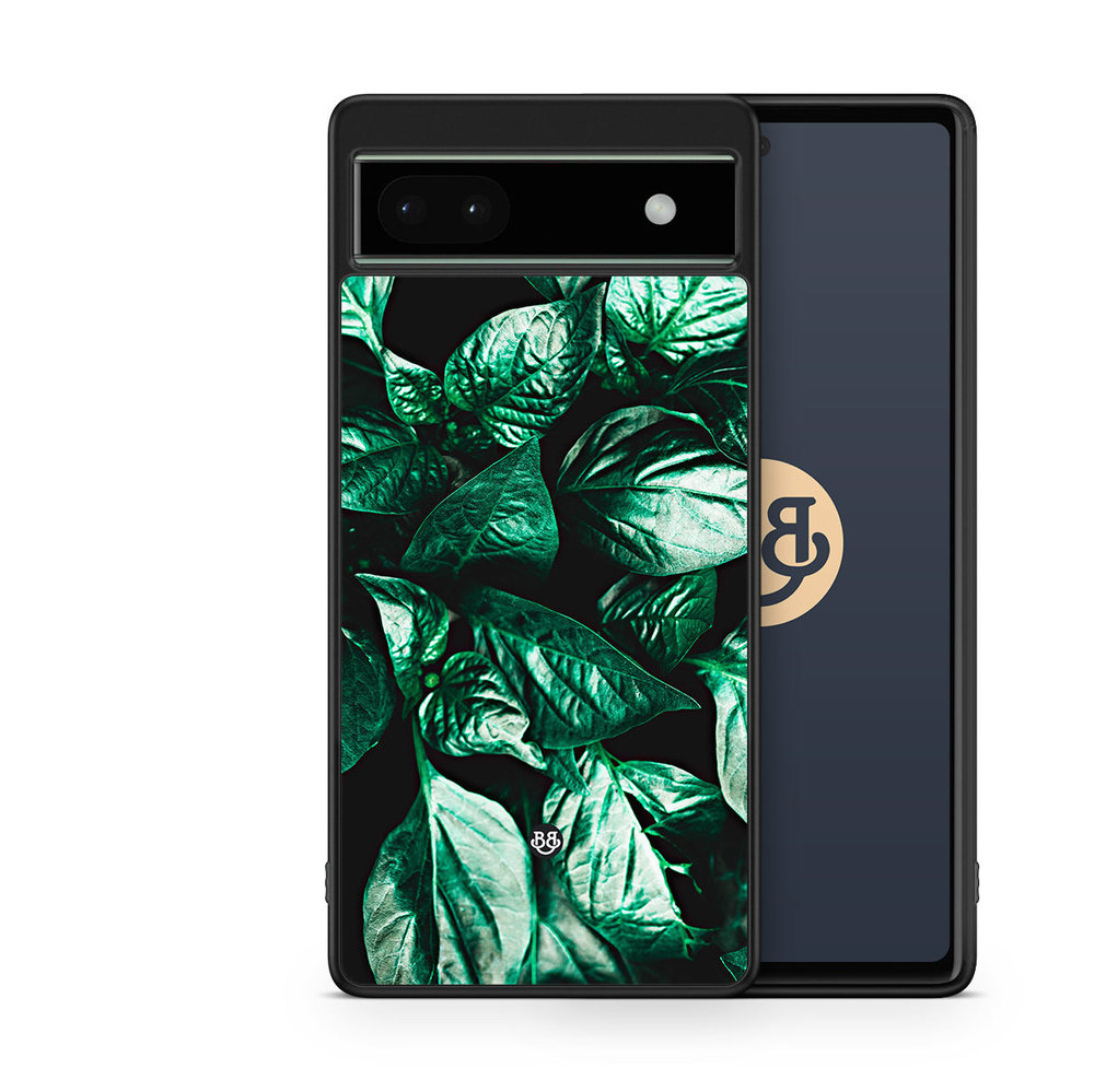Google Pixel 6a Case - Green Leaves