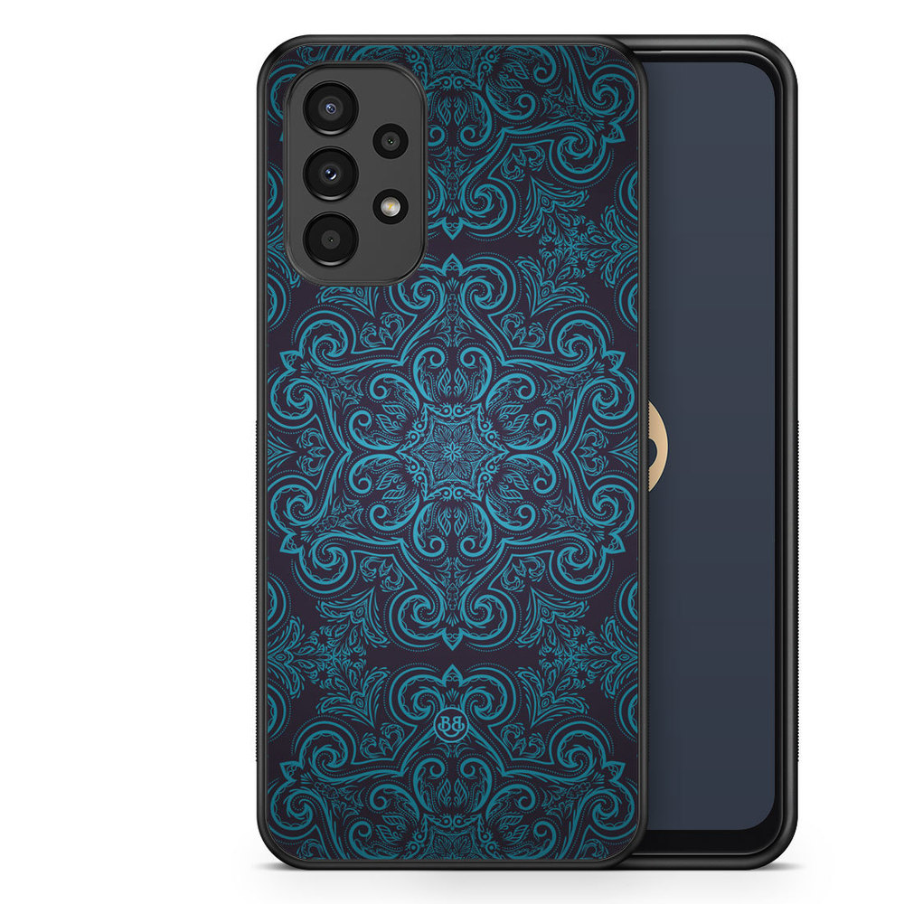Samsung Galaxy A13 Case - Blue Retro Pattern