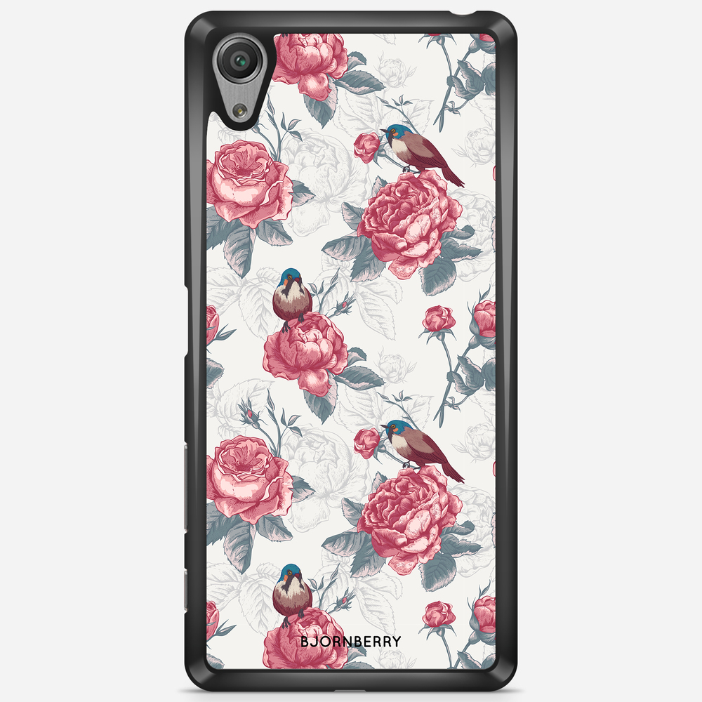 Sony Xperia X Performance Case - Roses and Birds