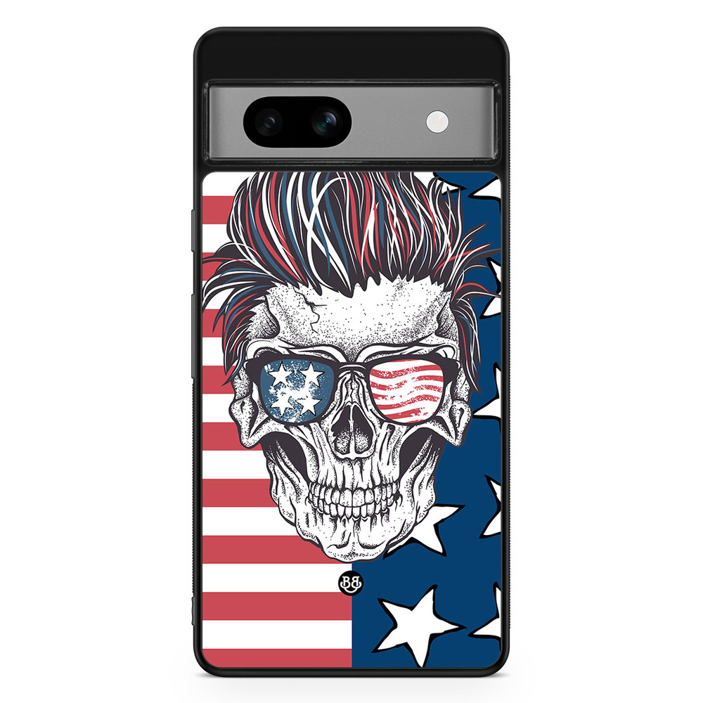 Google Pixel 7a Case - USA Skull