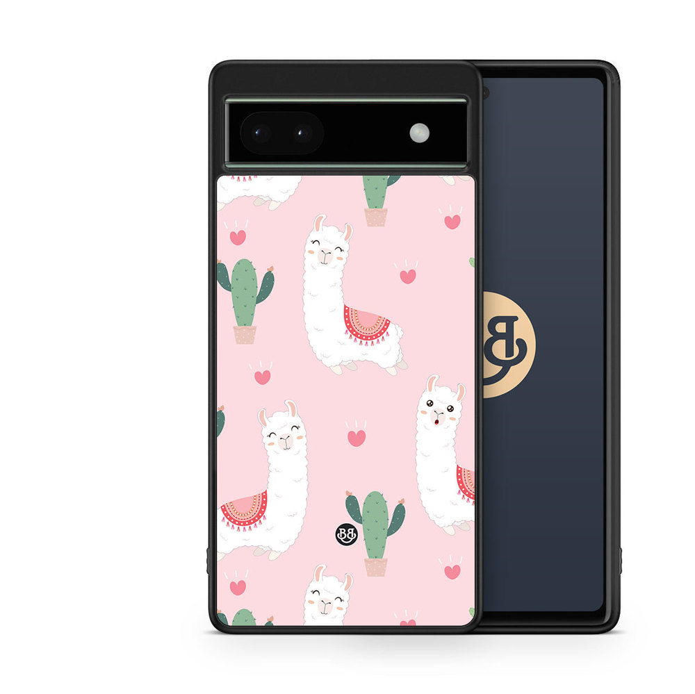 Google Pixel 6a Skal - Lamamönster | Mobilskal & Mobilfodral BJORNBERRY