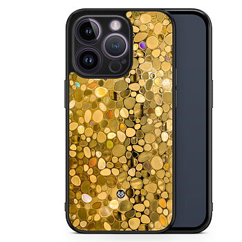 iPhone 14 Pro Case - Stained Glass Gold