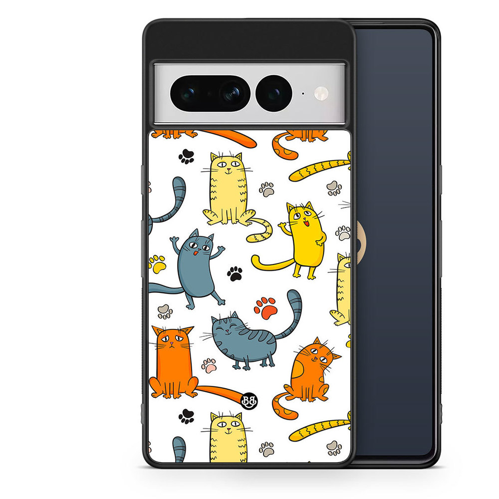 Google Pixel 7 Pro Case - Cat Pattern