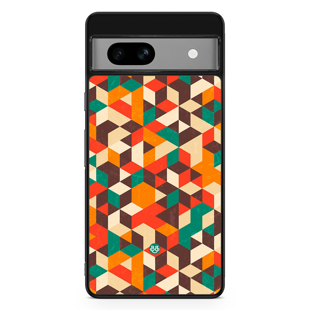 Google Pixel 7a Case - Retro Geometric