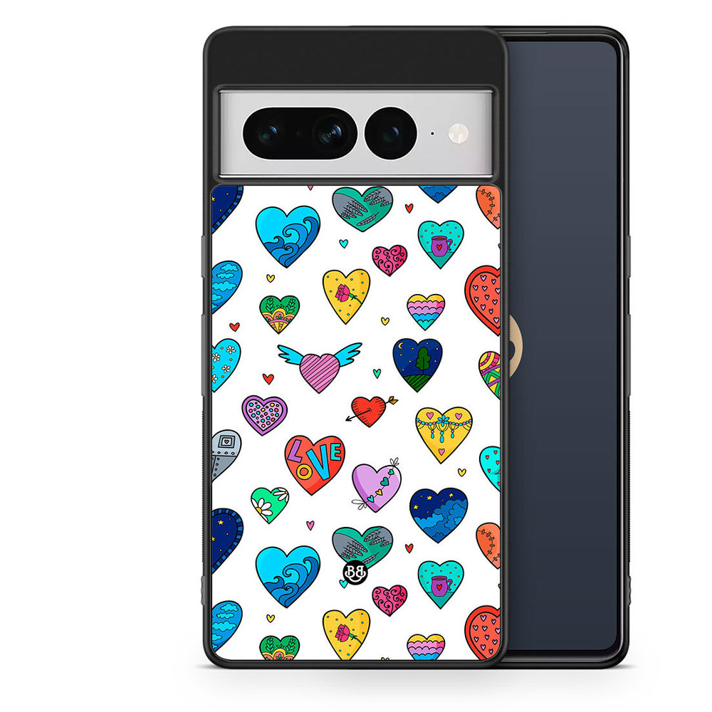 Google Pixel 7 Pro Case - Hearts