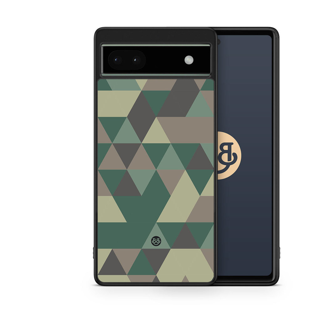 Google Pixel 6a Case - Camo Triangle