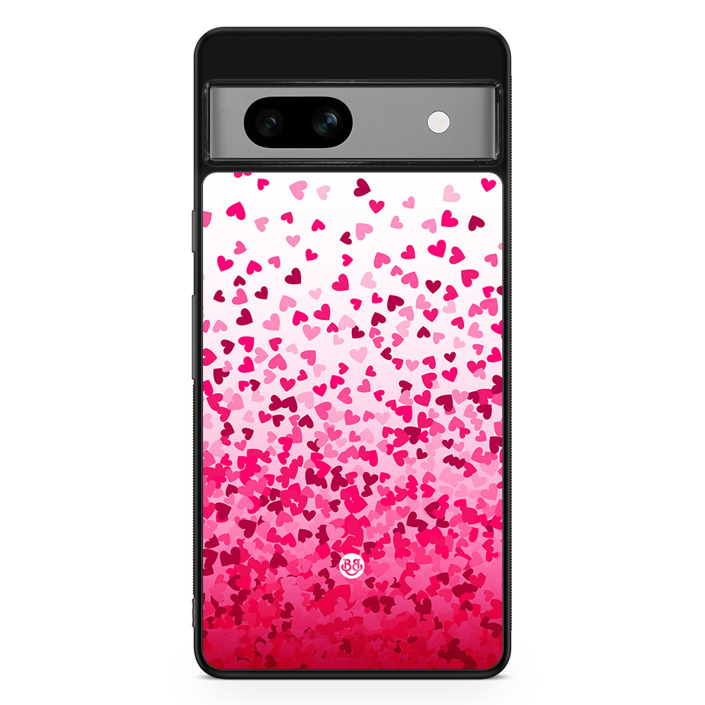 Google Pixel 7a Case - Heart Confetti