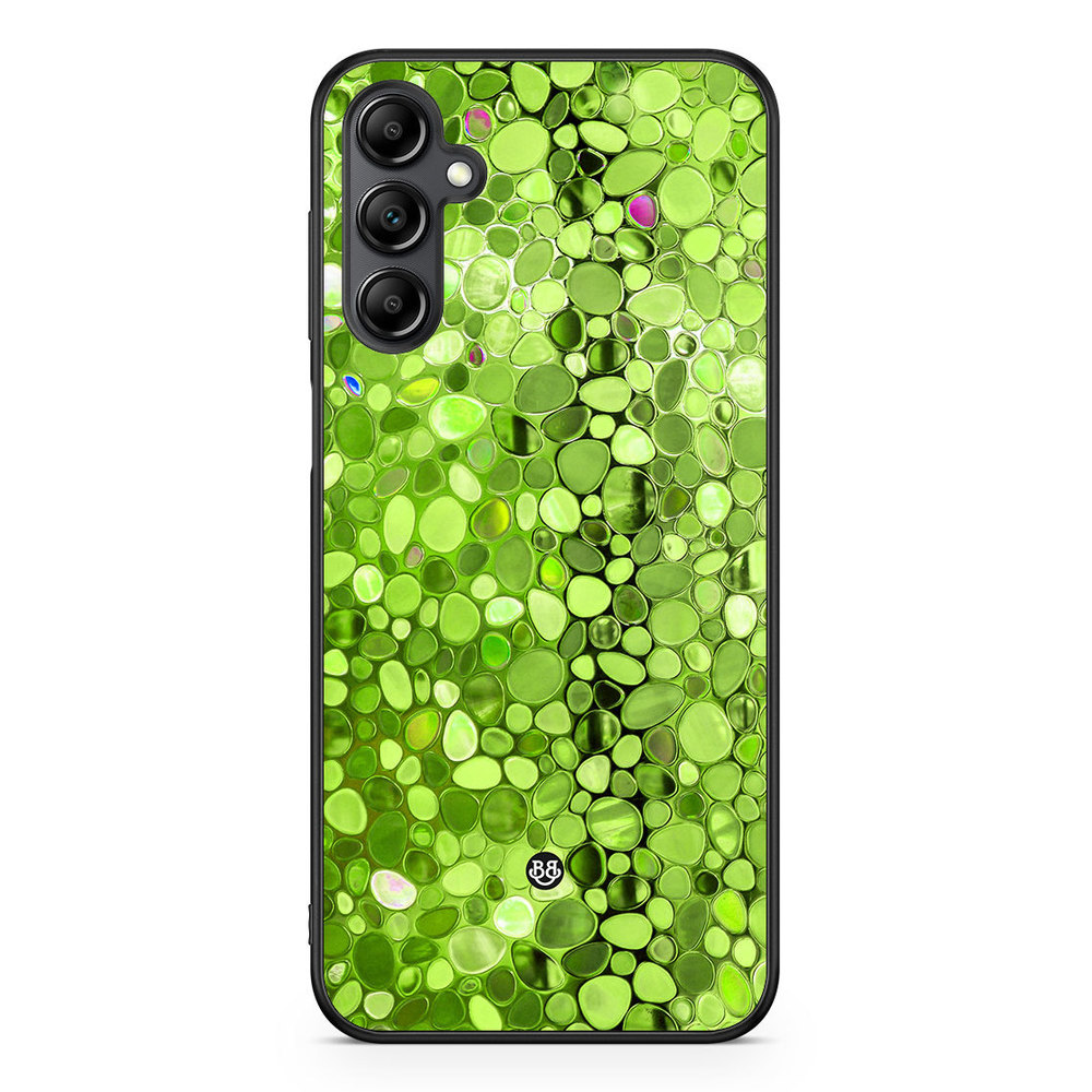 Samsung Galaxy A14 4G/5G Case - Stained Glass Green