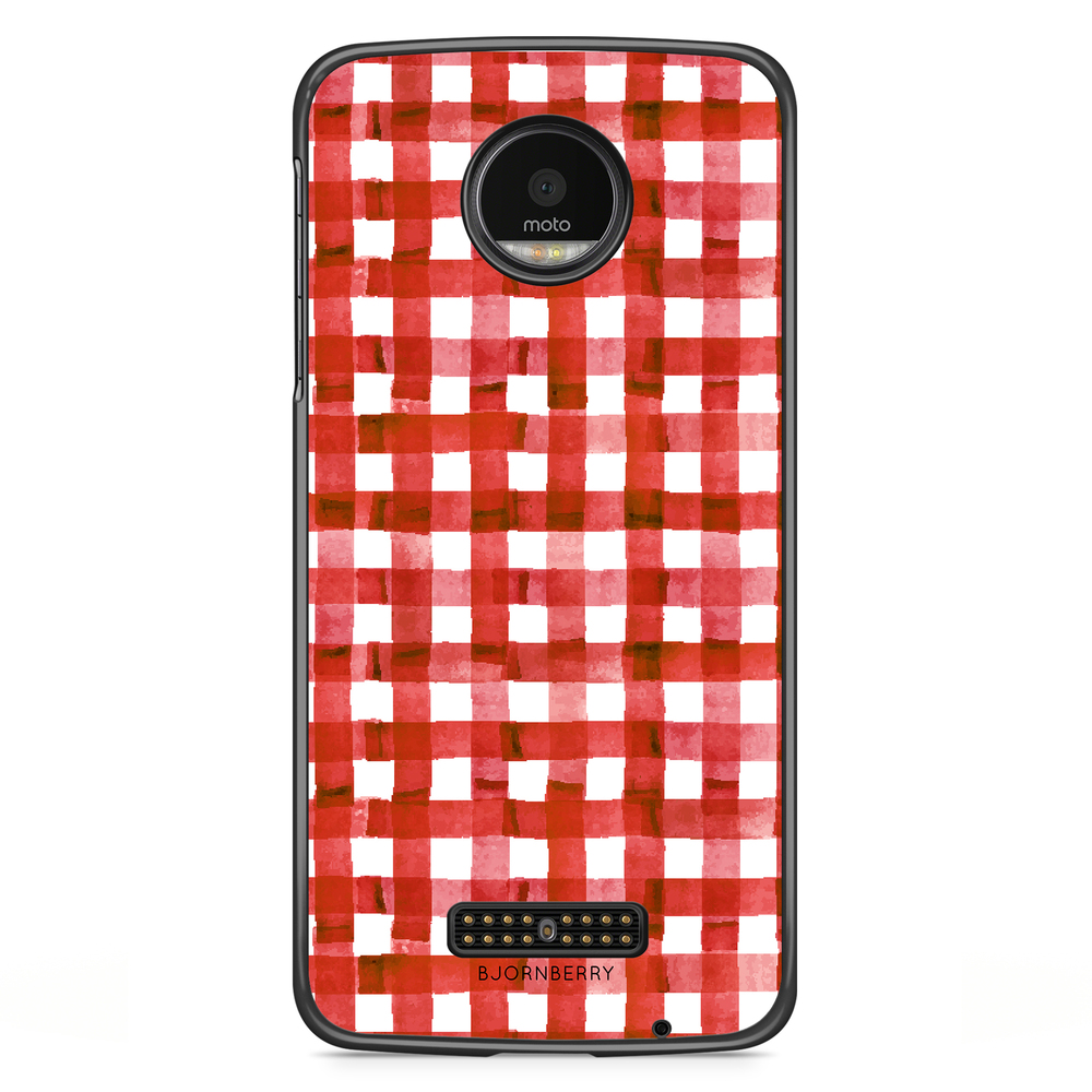 Moto Z2 Play Case - Red Stripes