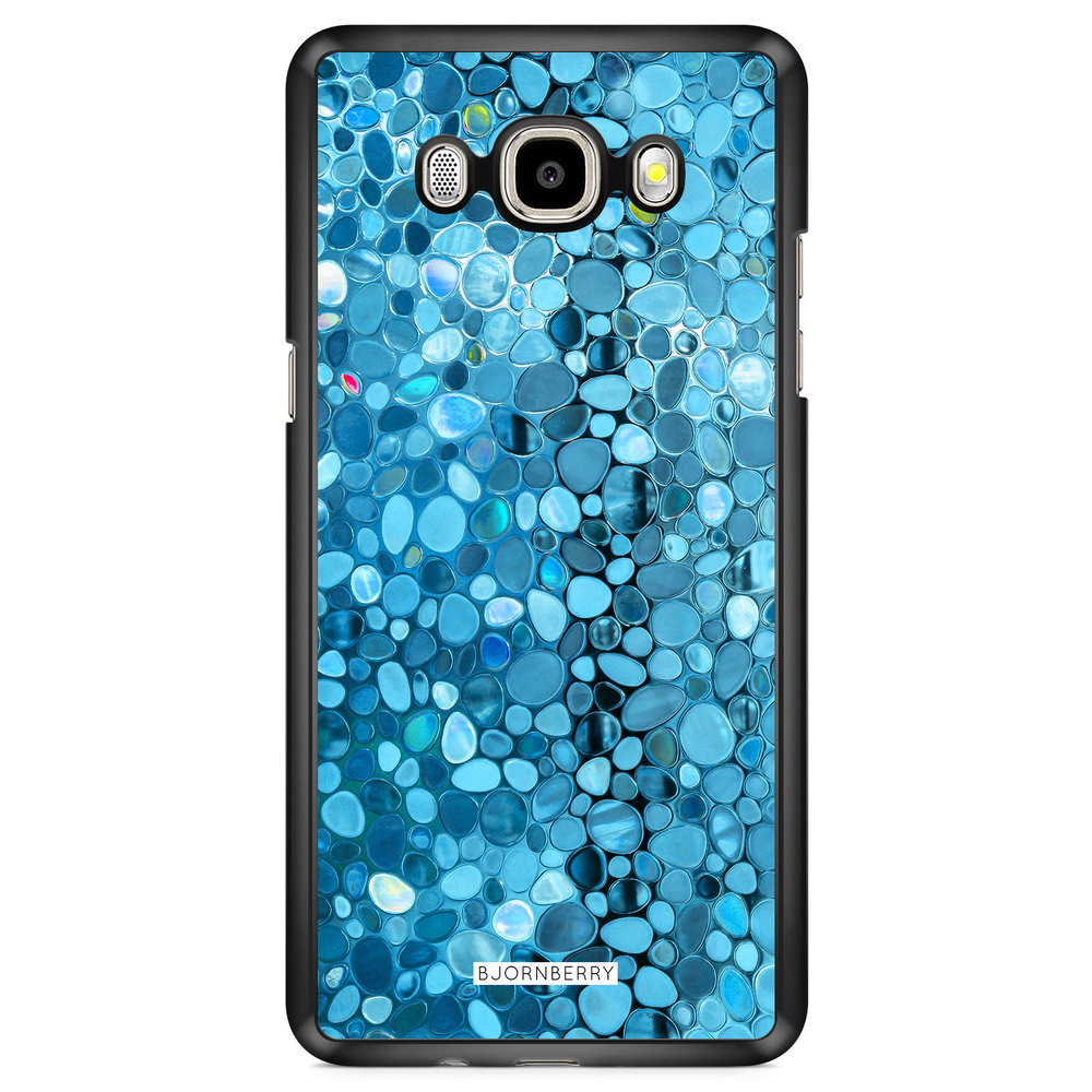 Samsung Galaxy J7 (2016) Case - Stained Glass Blue