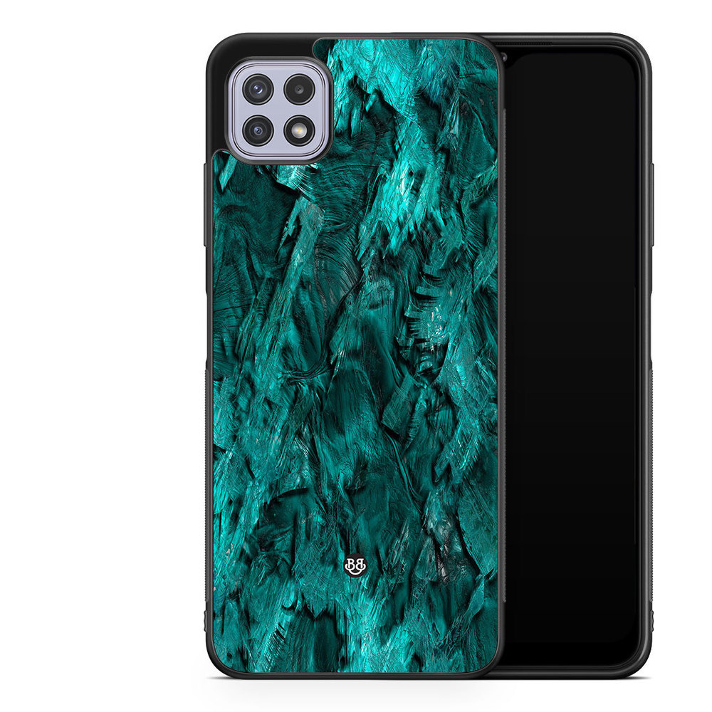 Samsung Galaxy A22 4G Case - Green Crystal