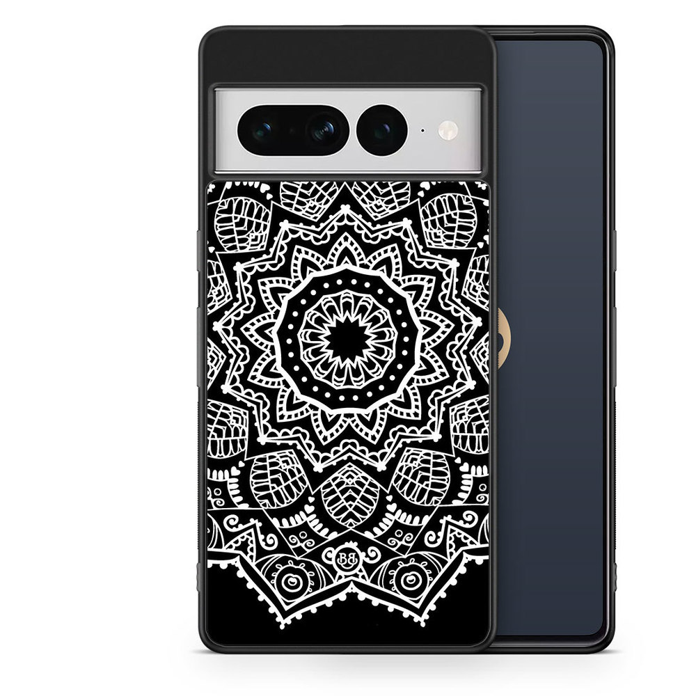 Google Pixel 7 Pro Case - White Mandala