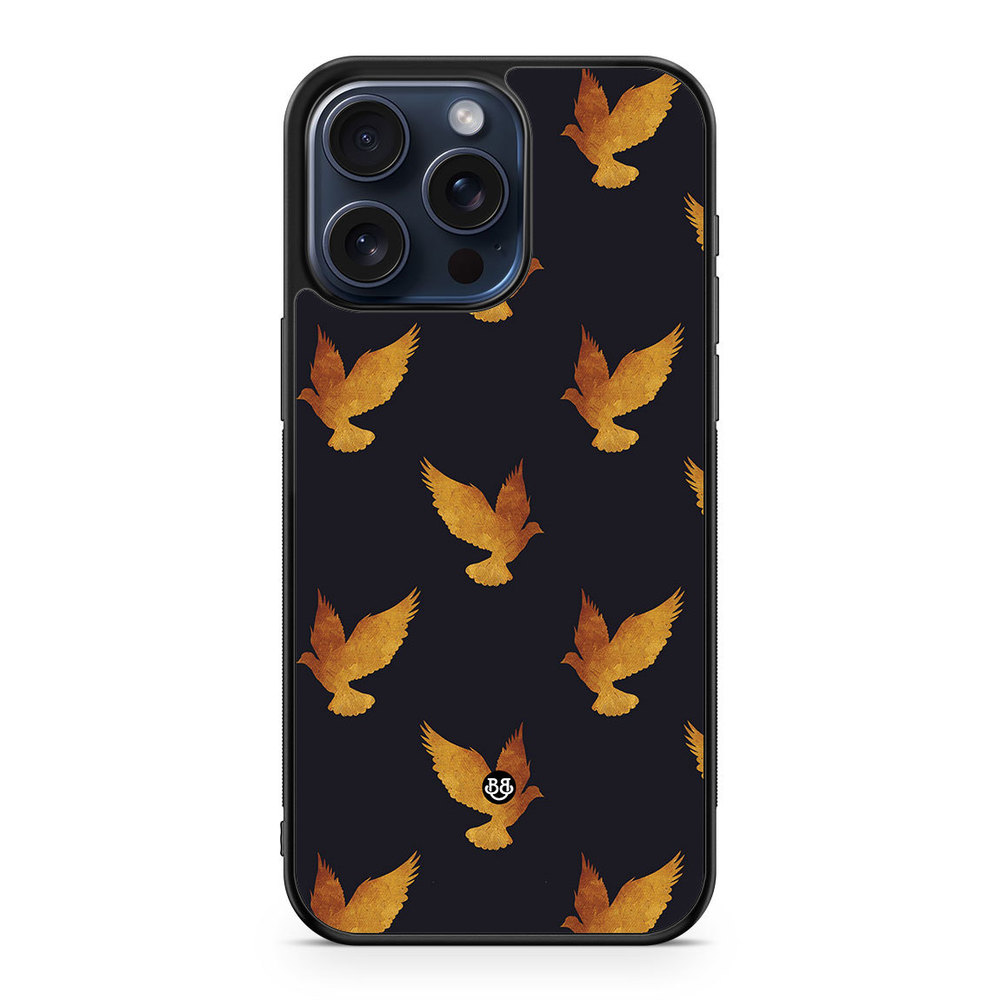 iPhone 15 Pro Max Case - Golden Doves