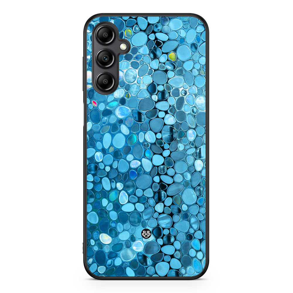 Samsung Galaxy A14 4G/5G Case - Stained Glass Blue
