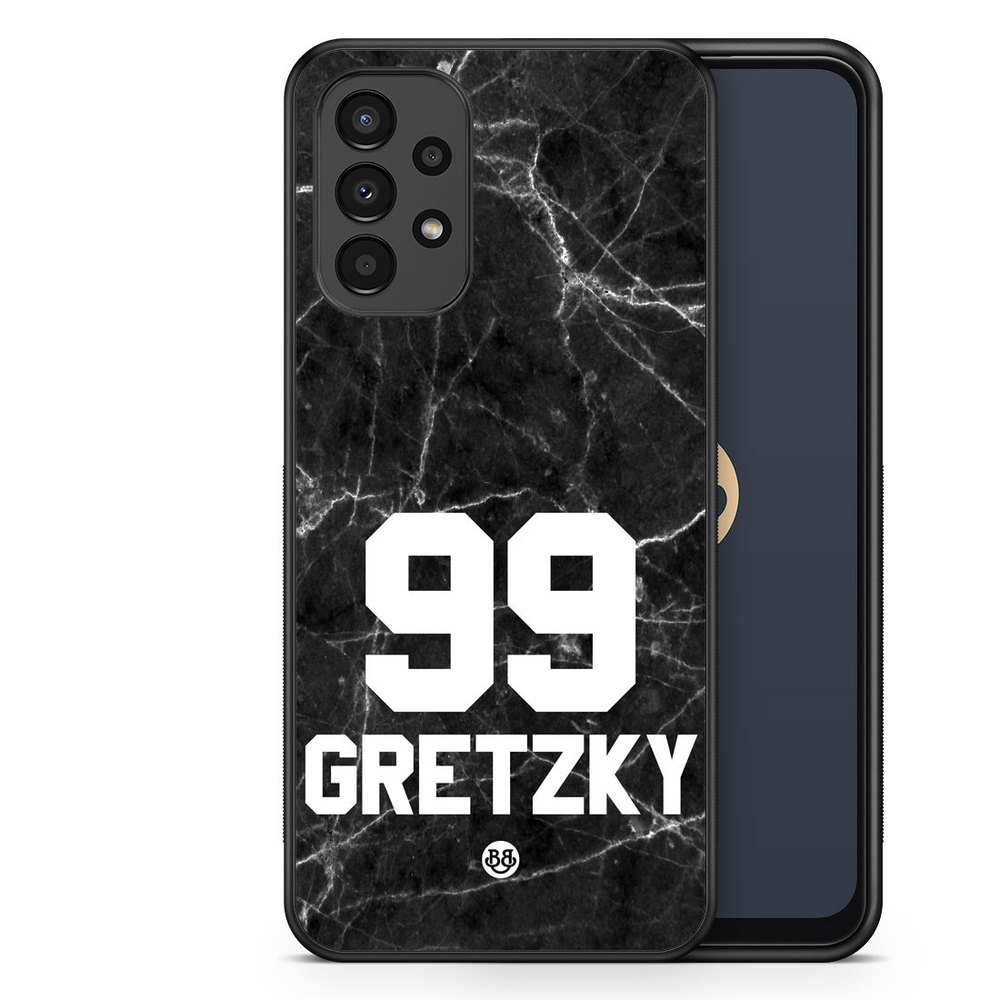 Samsung Galaxy A13 Custom Case - Black Marmor Number